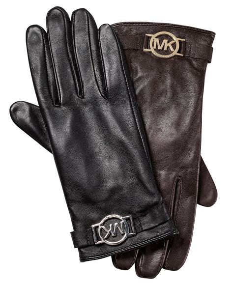 michael kors leather gloves macy's|Michael Kors leather gloves women.